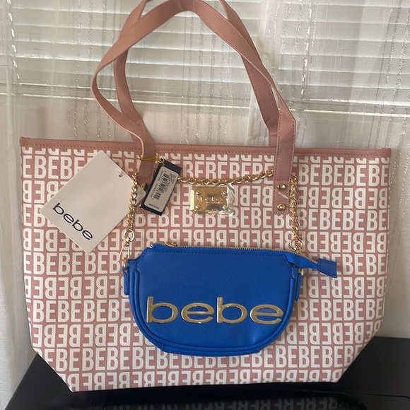 Women’s James 2 Piece Tote Blush Logo/ Blue - Picture 2 of 13